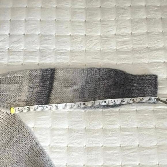 A by Anthropologie Ombre Knit Turtleneck Sweater Women's XS | Gray | Wool Blend - Picture 8 of 8
